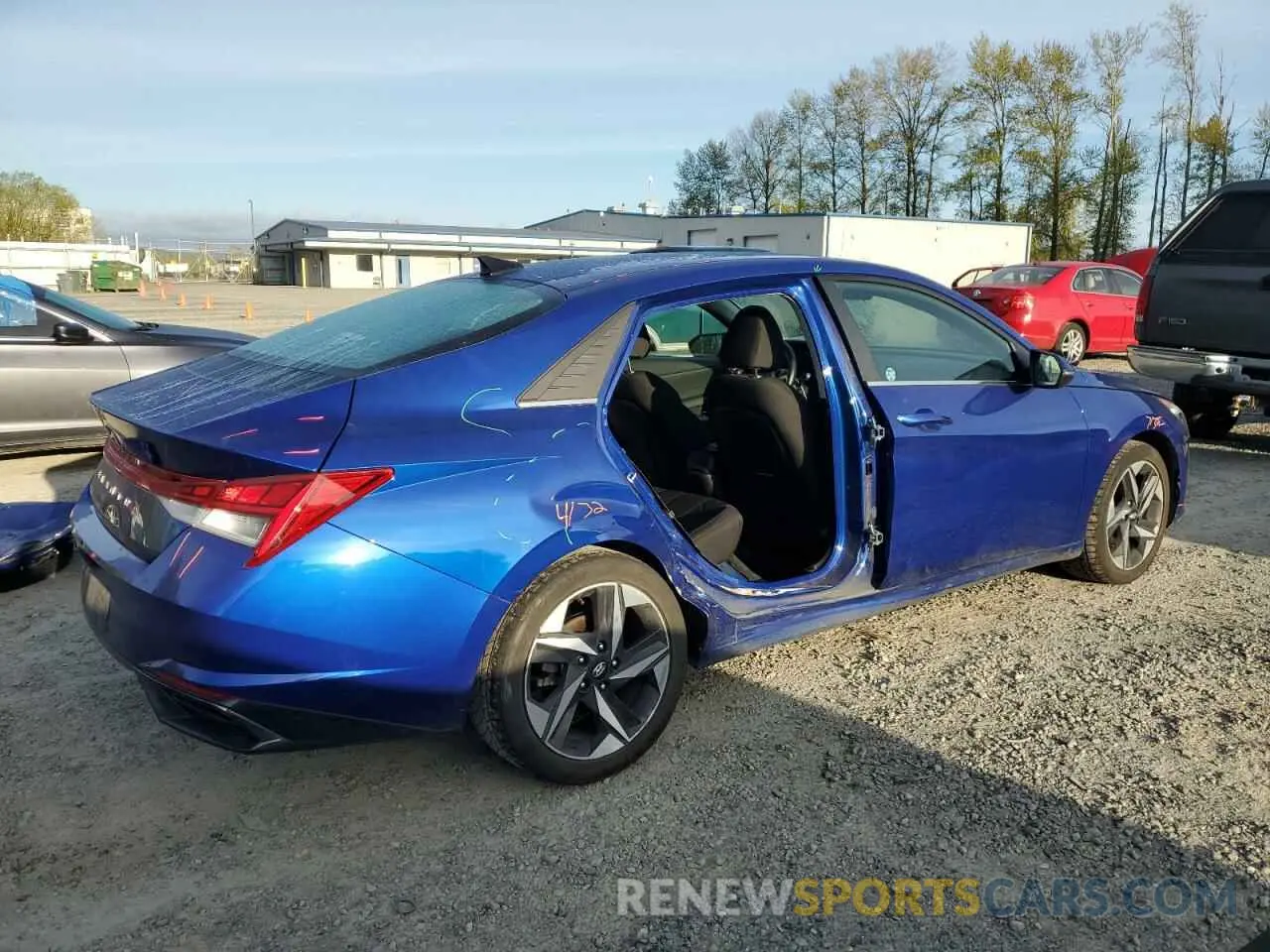 3 Photograph of a damaged car 5NPLN4AG9MH007202 HYUNDAI ELANTRA 2021