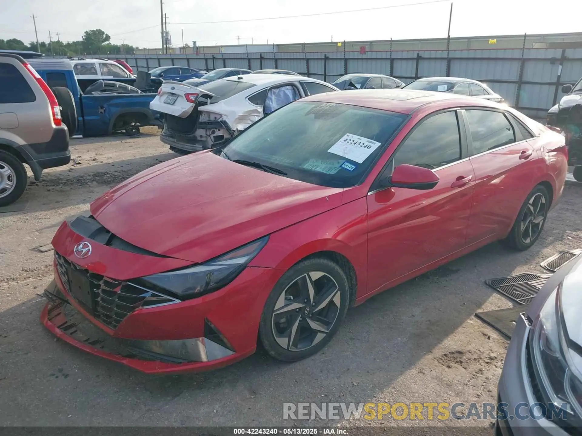 2 Photograph of a damaged car 5NPLP4AG1MH026157 HYUNDAI ELANTRA 2021