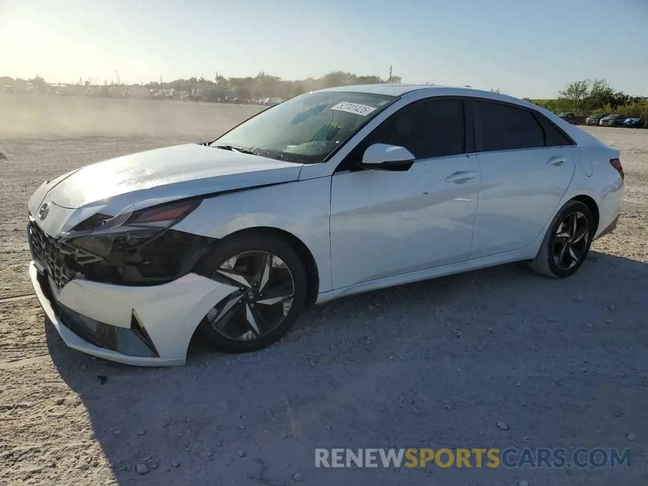 1 Photograph of a damaged car 5NPLP4AG3MH026273 HYUNDAI ELANTRA 2021