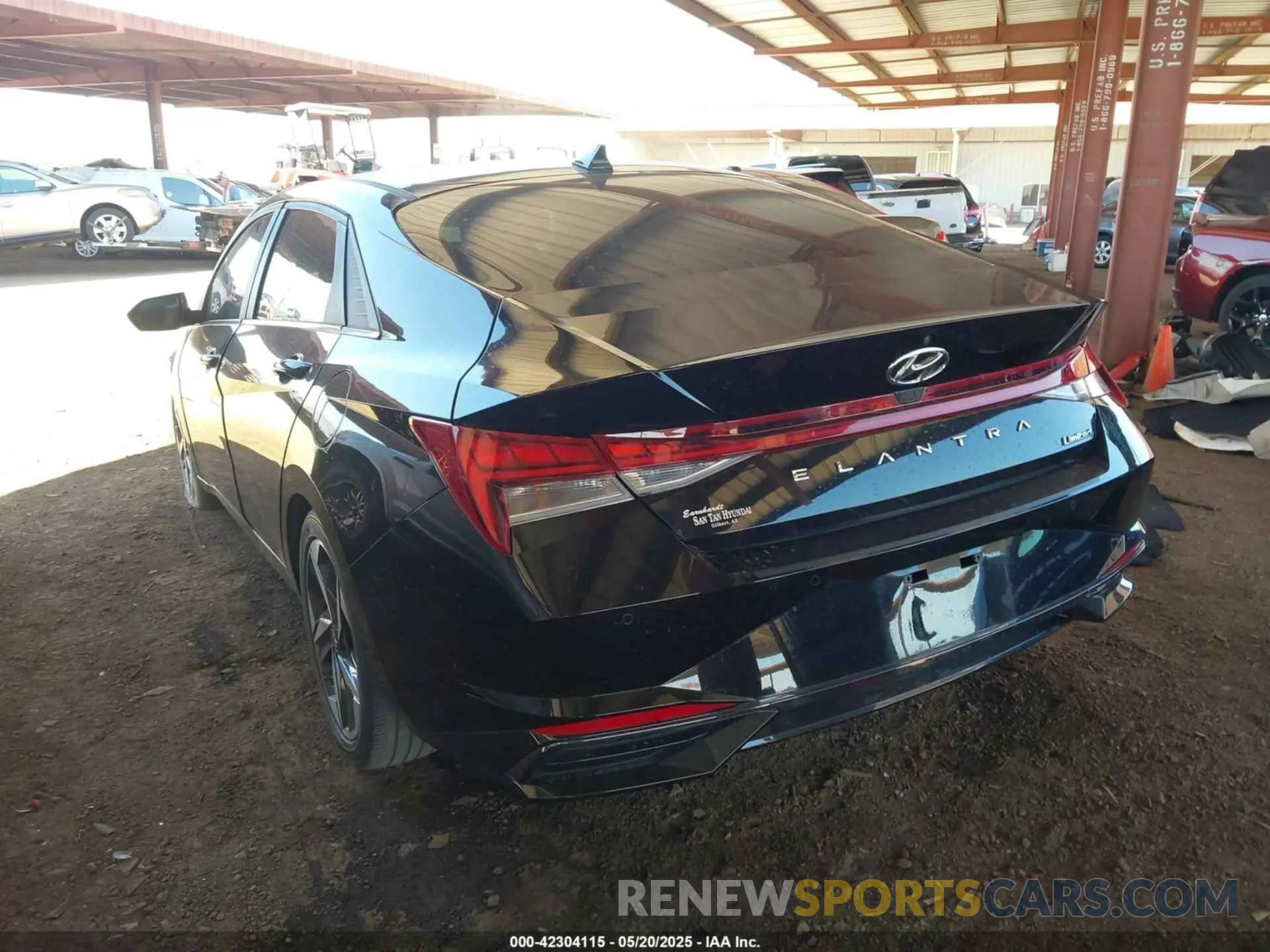 3 Photograph of a damaged car 5NPLP4AG4MH008901 HYUNDAI ELANTRA 2021