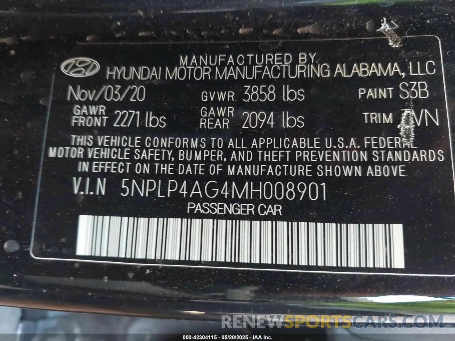 9 Photograph of a damaged car 5NPLP4AG4MH008901 HYUNDAI ELANTRA 2021