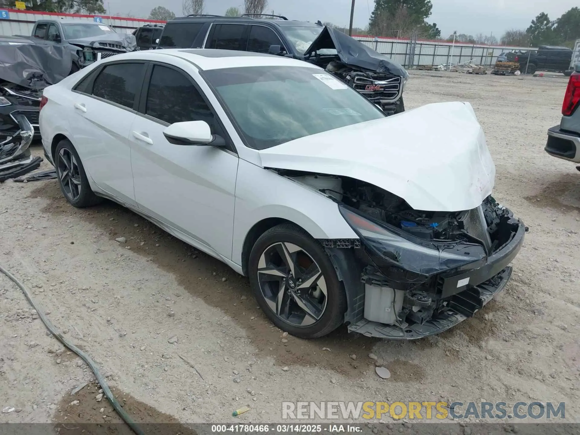 1 Photograph of a damaged car 5NPLP4AG4MH017887 HYUNDAI ELANTRA 2021