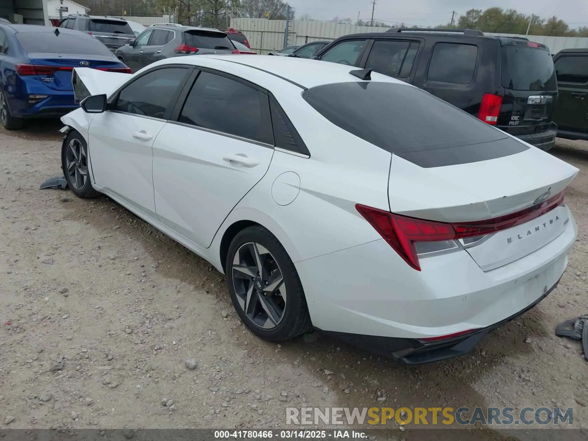 3 Photograph of a damaged car 5NPLP4AG4MH017887 HYUNDAI ELANTRA 2021