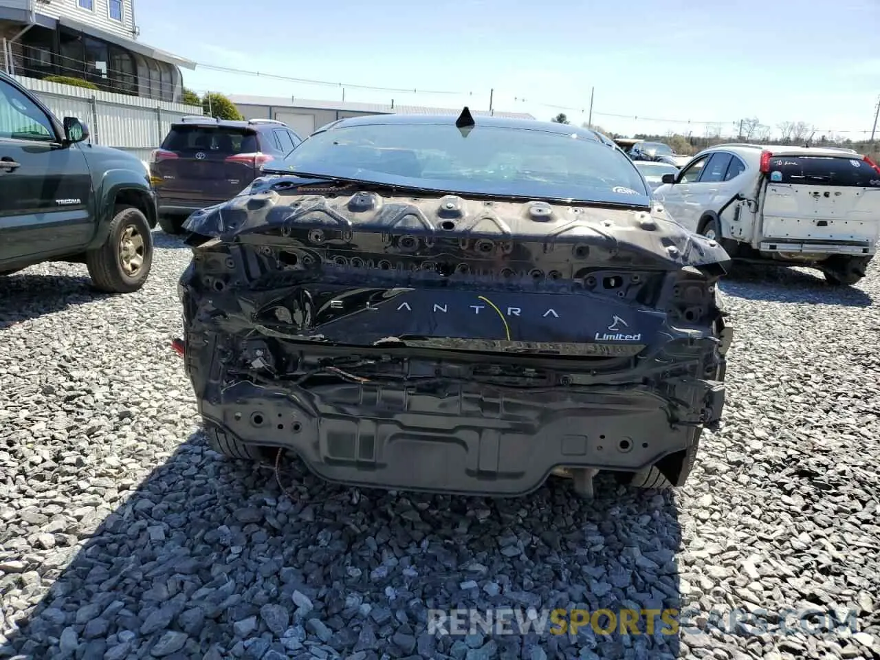 6 Photograph of a damaged car 5NPLP4AG4MH018747 HYUNDAI ELANTRA 2021