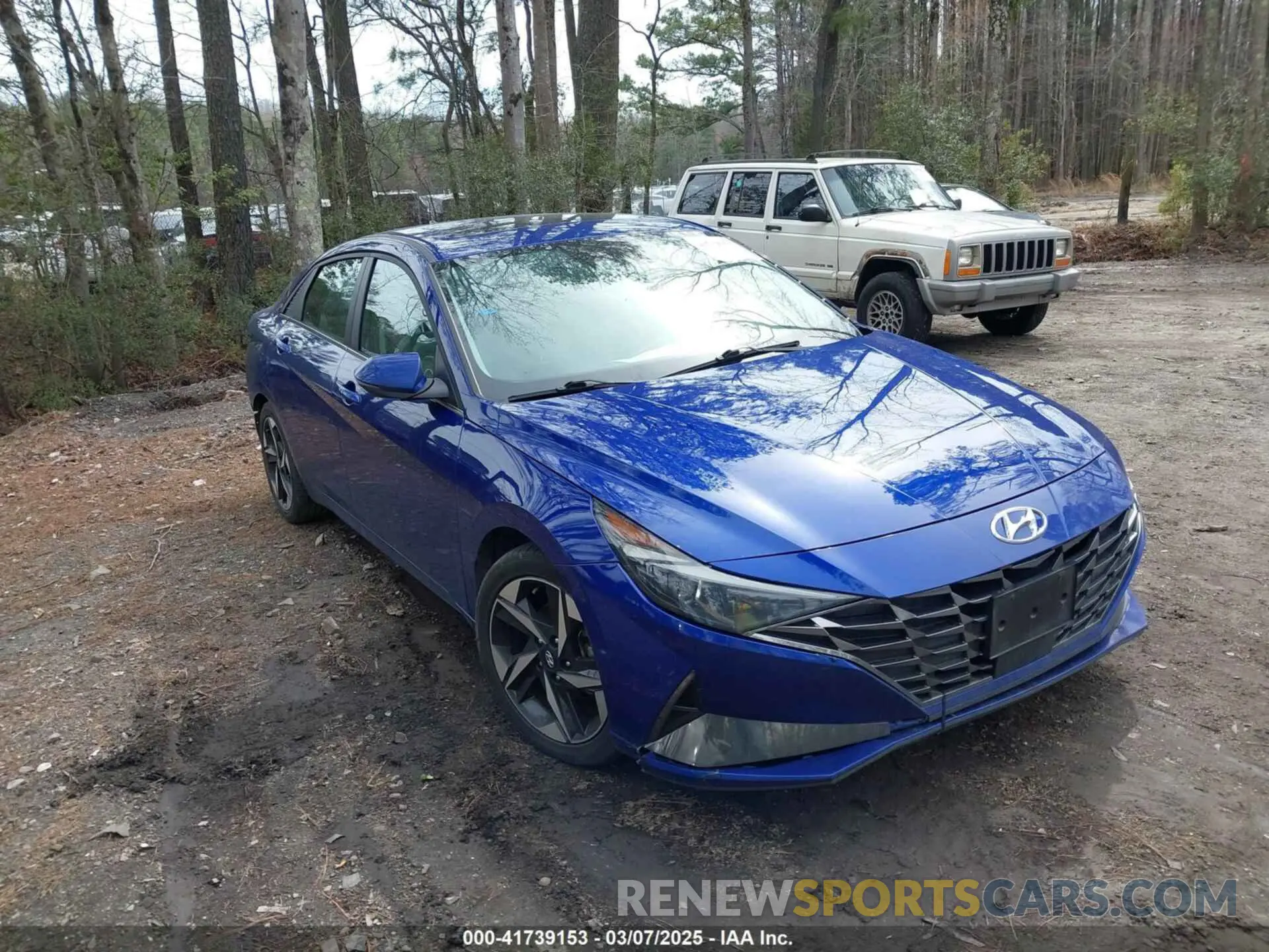 1 Photograph of a damaged car 5NPLP4AG6MH025053 HYUNDAI ELANTRA 2021