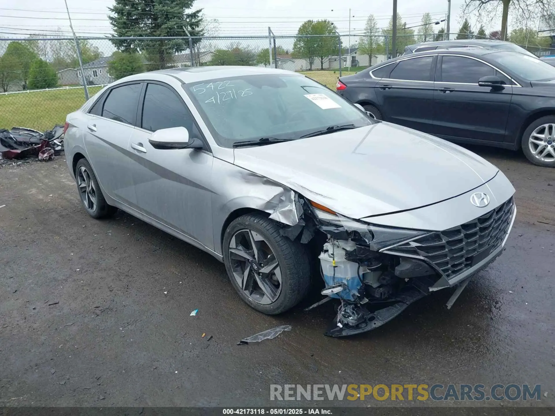 1 Photograph of a damaged car 5NPLP4AG6MH035422 HYUNDAI ELANTRA 2021