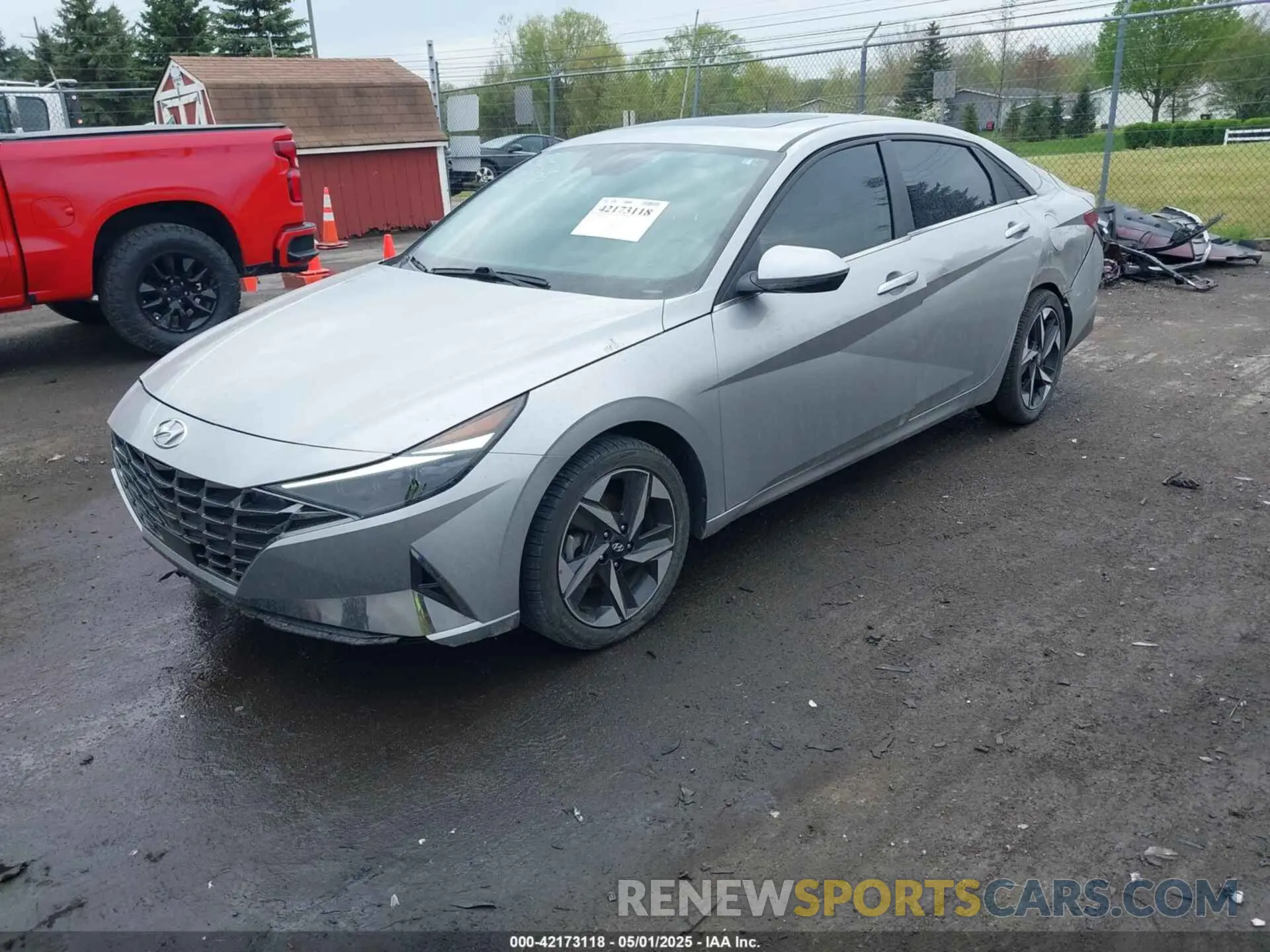 2 Photograph of a damaged car 5NPLP4AG6MH035422 HYUNDAI ELANTRA 2021