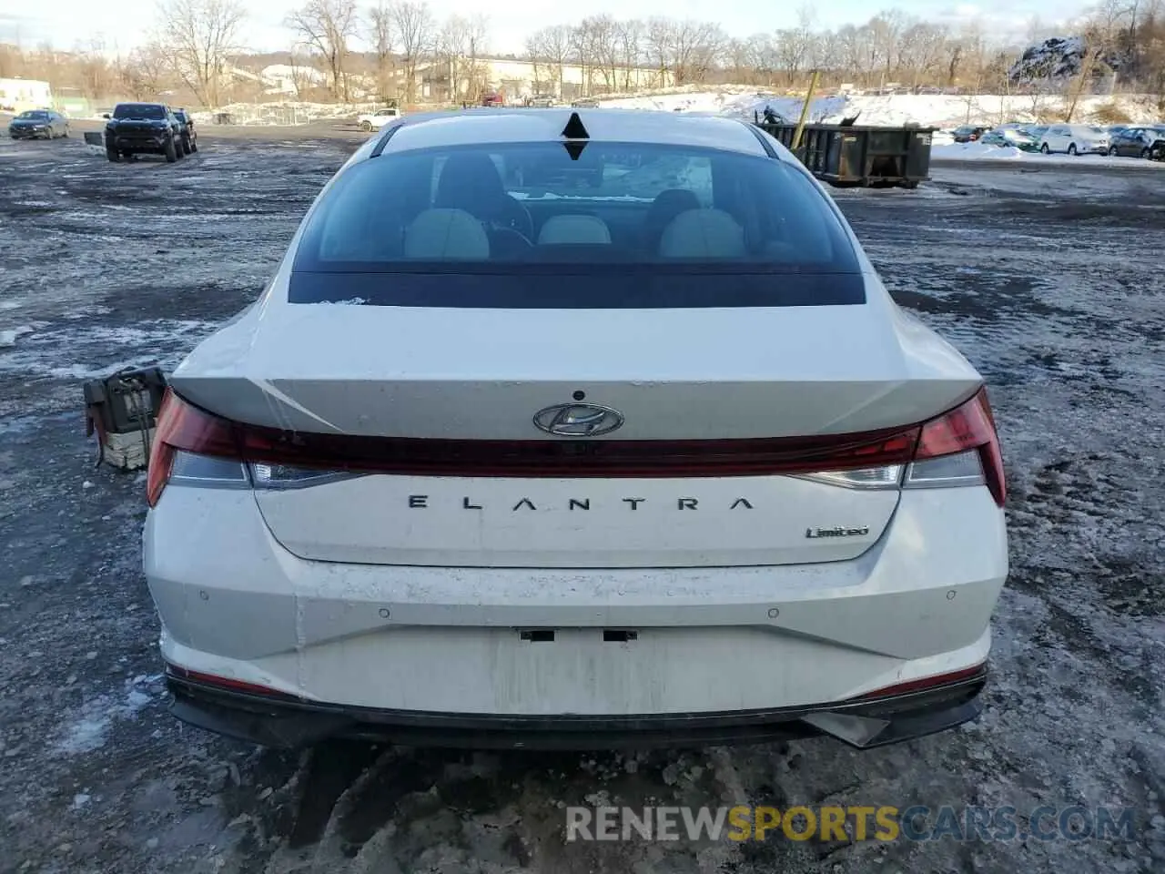 6 Photograph of a damaged car 5NPLP4AG9MH031719 HYUNDAI ELANTRA 2021