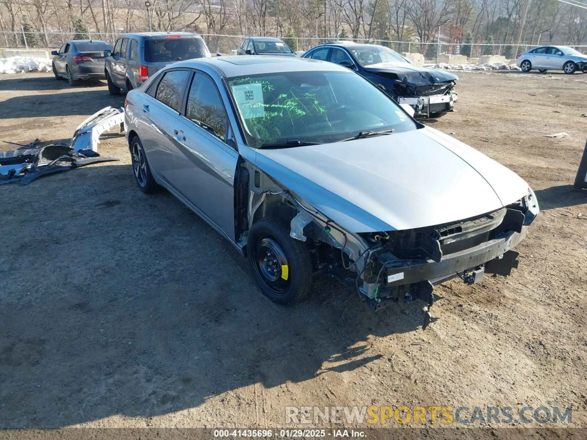 1 Photograph of a damaged car 5NPLP4AGXMH029977 HYUNDAI ELANTRA 2021