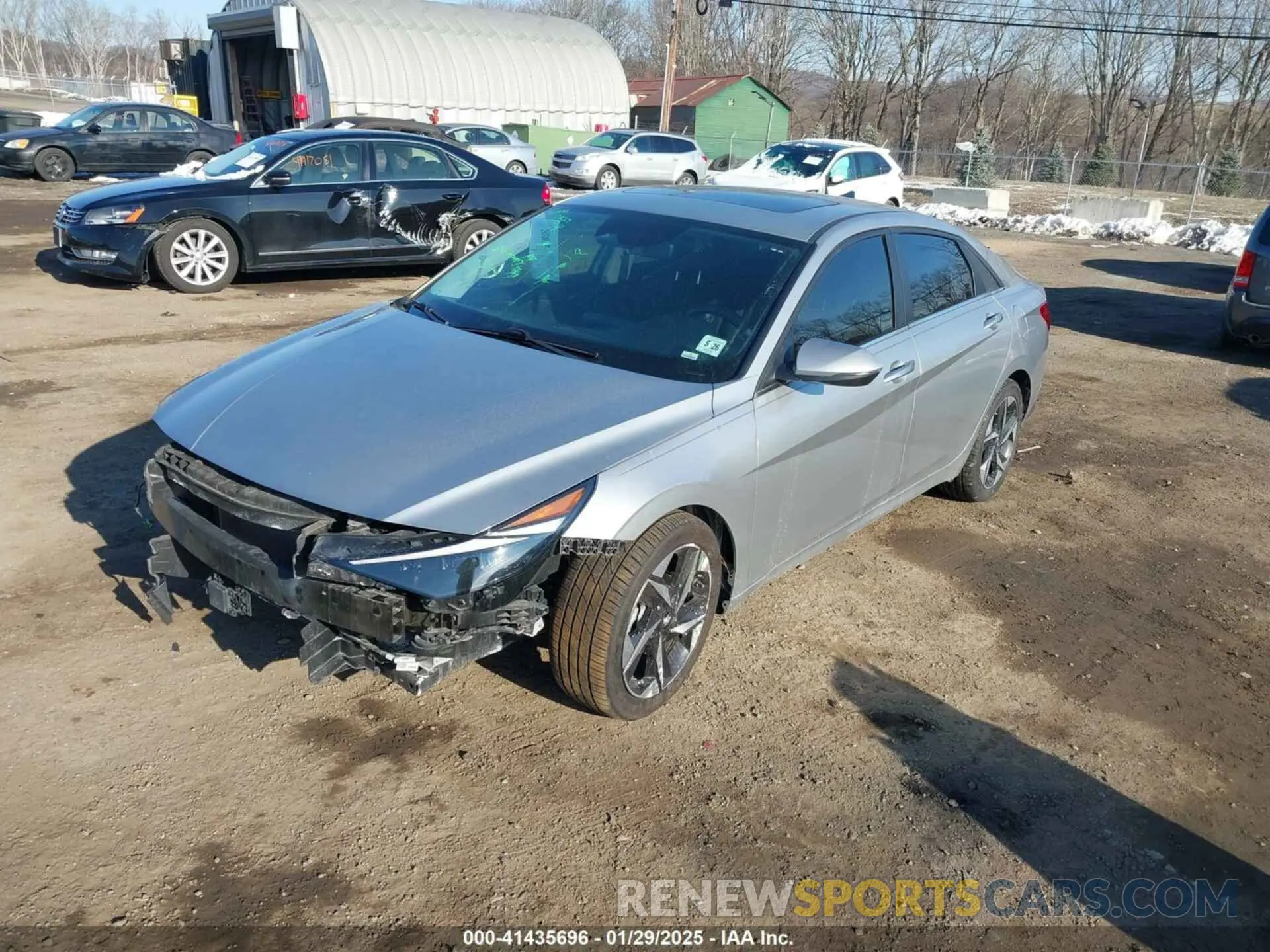 2 Photograph of a damaged car 5NPLP4AGXMH029977 HYUNDAI ELANTRA 2021