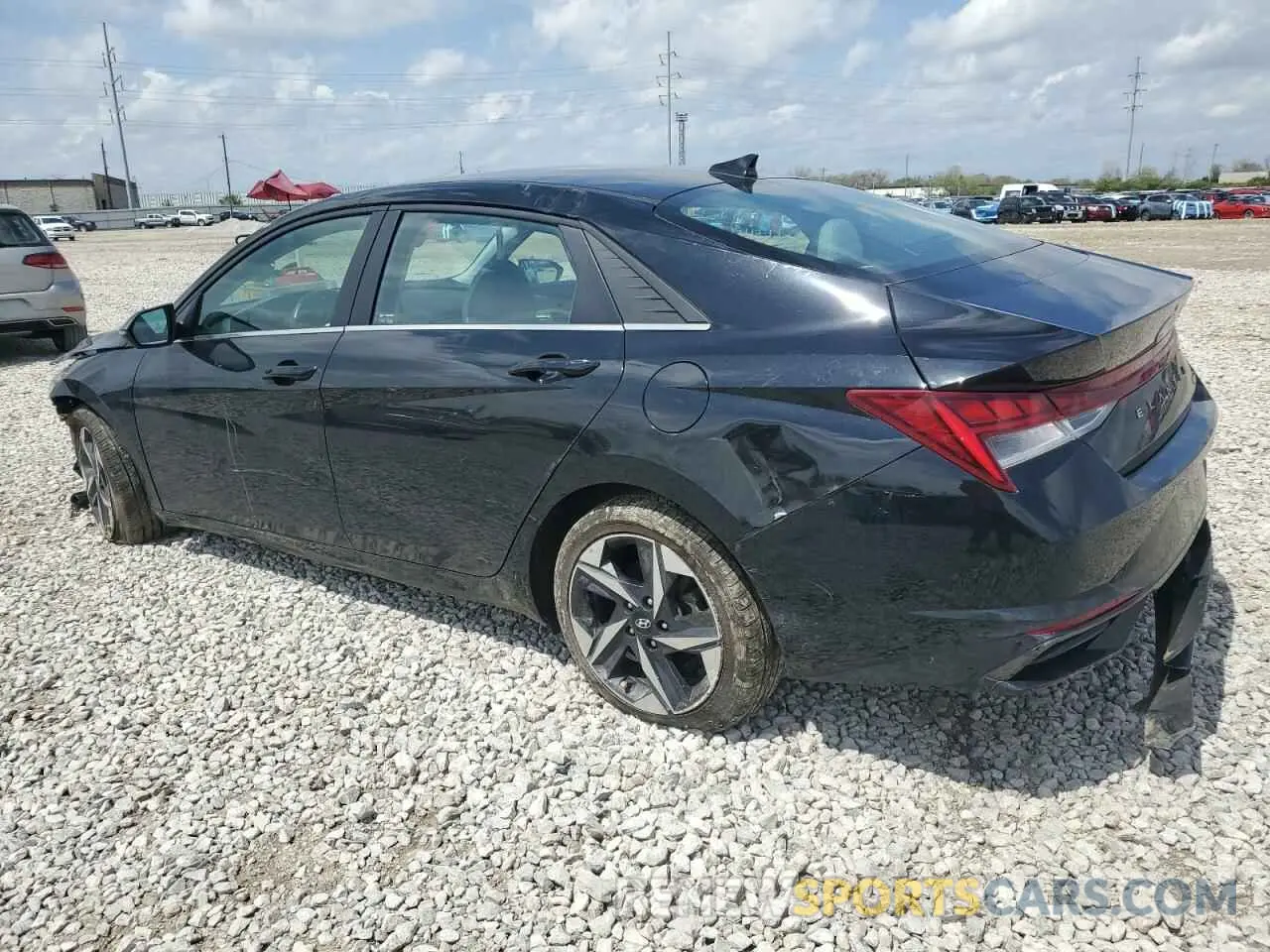 2 Photograph of a damaged car 5NPLP4AGXMH043636 HYUNDAI ELANTRA 2021