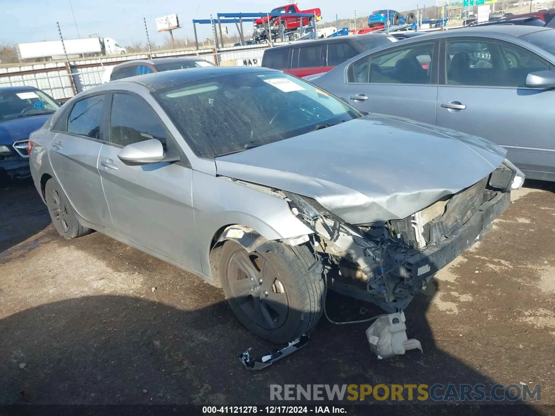 1 Photograph of a damaged car 5NPLS4AG0MH006027 HYUNDAI ELANTRA 2021