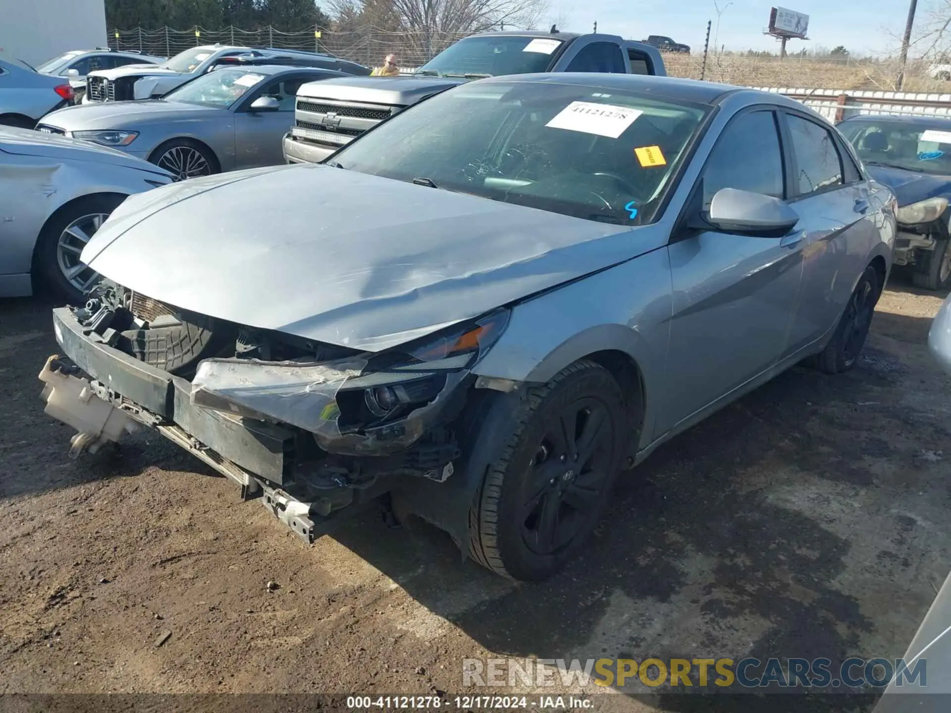2 Photograph of a damaged car 5NPLS4AG0MH006027 HYUNDAI ELANTRA 2021