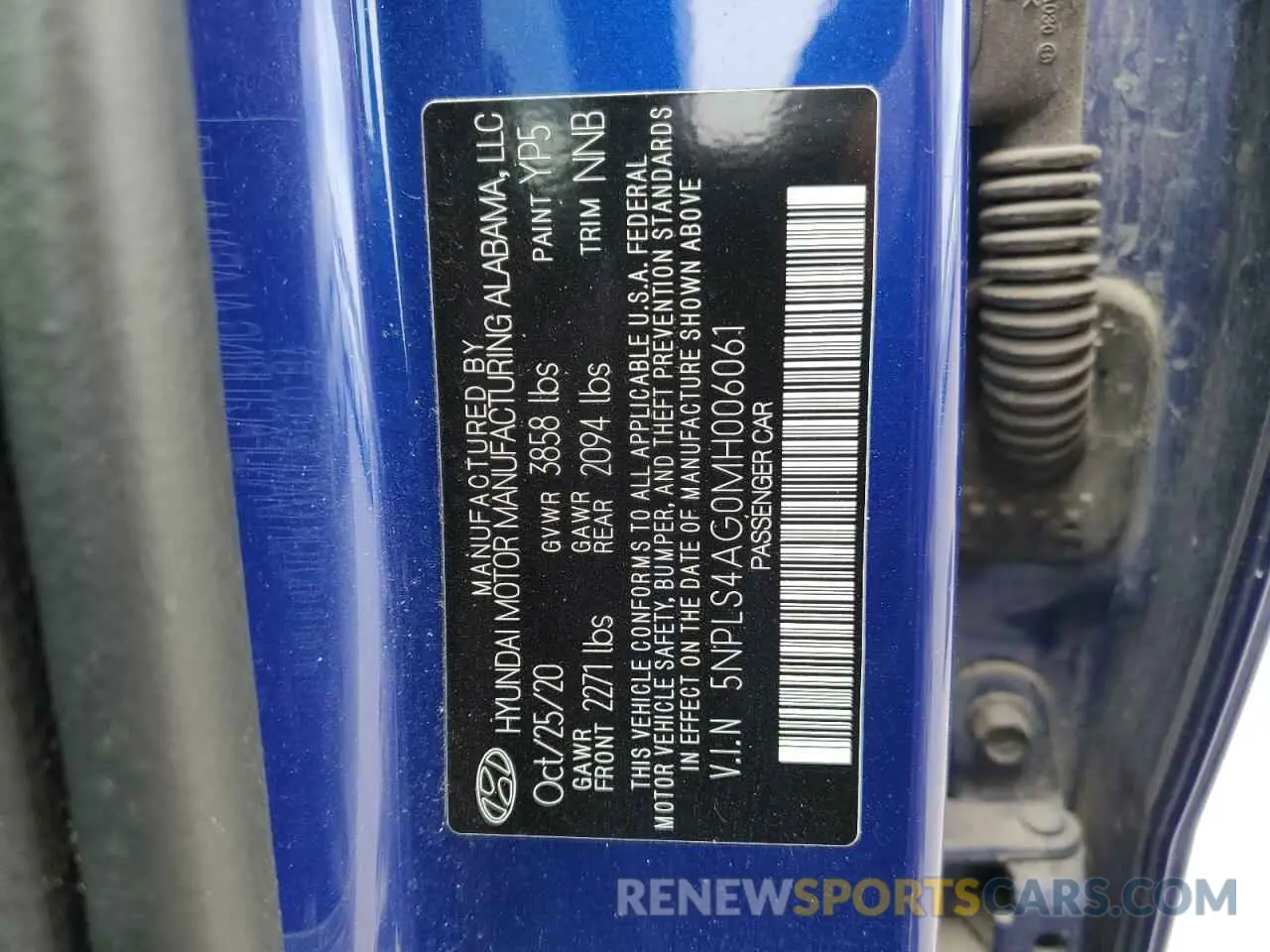 13 Photograph of a damaged car 5NPLS4AG0MH006061 HYUNDAI ELANTRA 2021