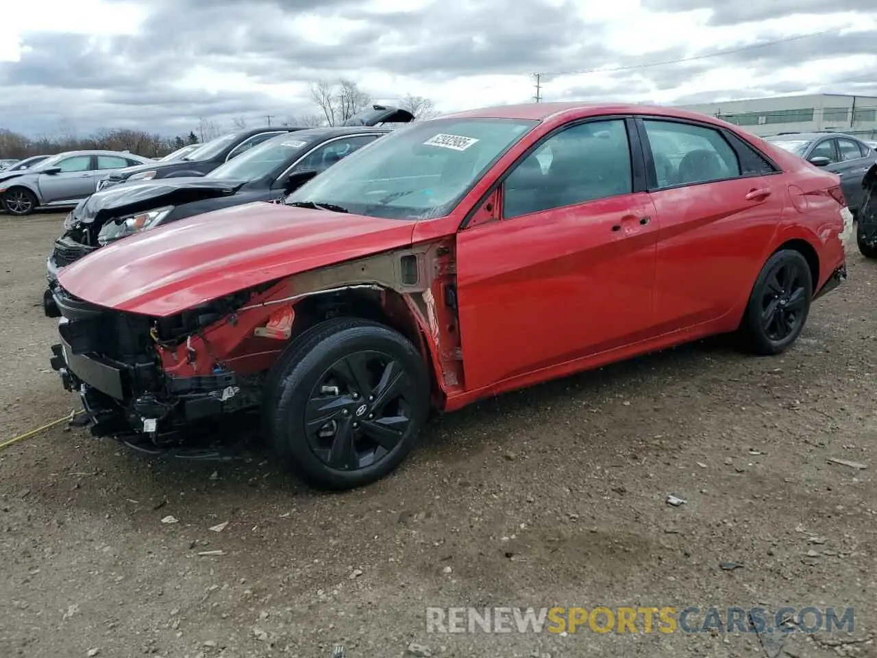1 Photograph of a damaged car 5NPLS4AG1MH016758 HYUNDAI ELANTRA 2021