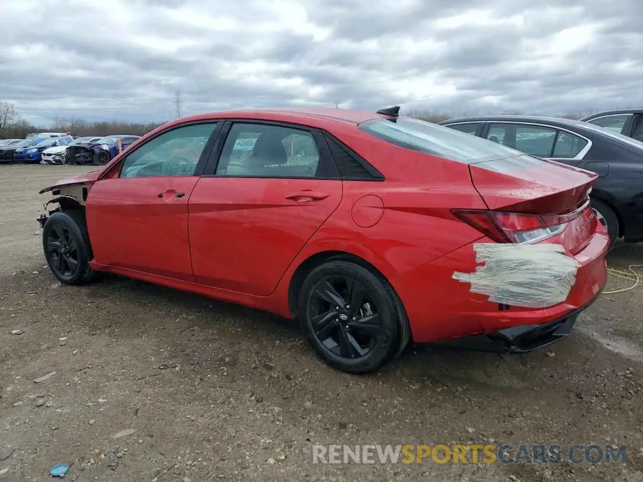 2 Photograph of a damaged car 5NPLS4AG1MH016758 HYUNDAI ELANTRA 2021