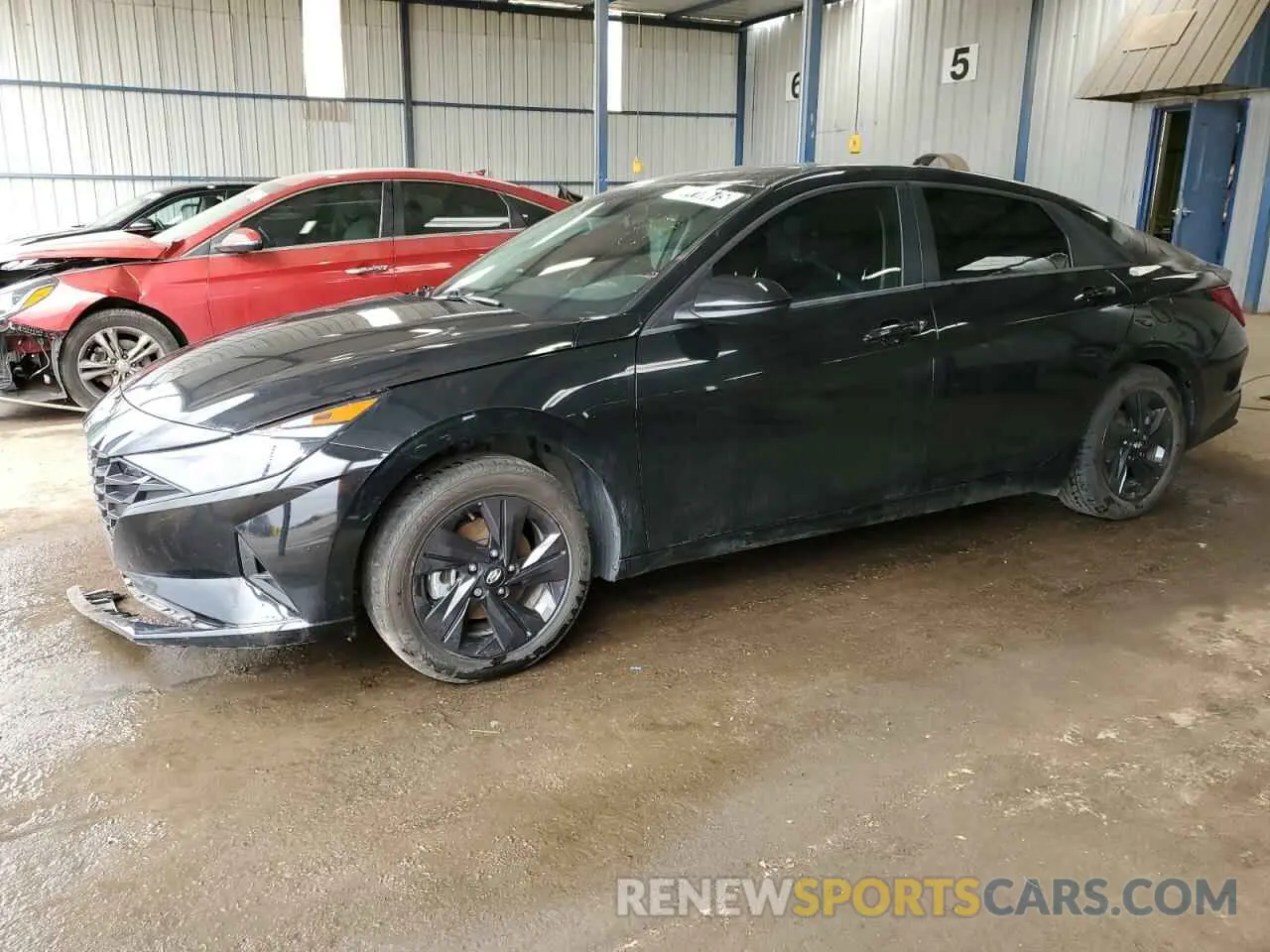 1 Photograph of a damaged car 5NPLS4AG1MH048142 HYUNDAI ELANTRA 2021