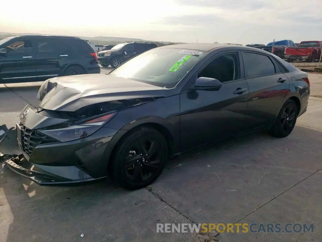 1 Photograph of a damaged car 5NPLS4AG1MH048951 HYUNDAI ELANTRA 2021