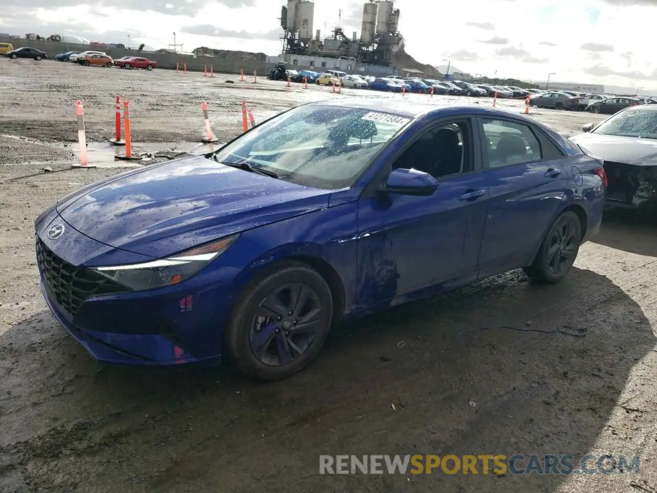 1 Photograph of a damaged car 5NPLS4AG2MH005963 HYUNDAI ELANTRA 2021