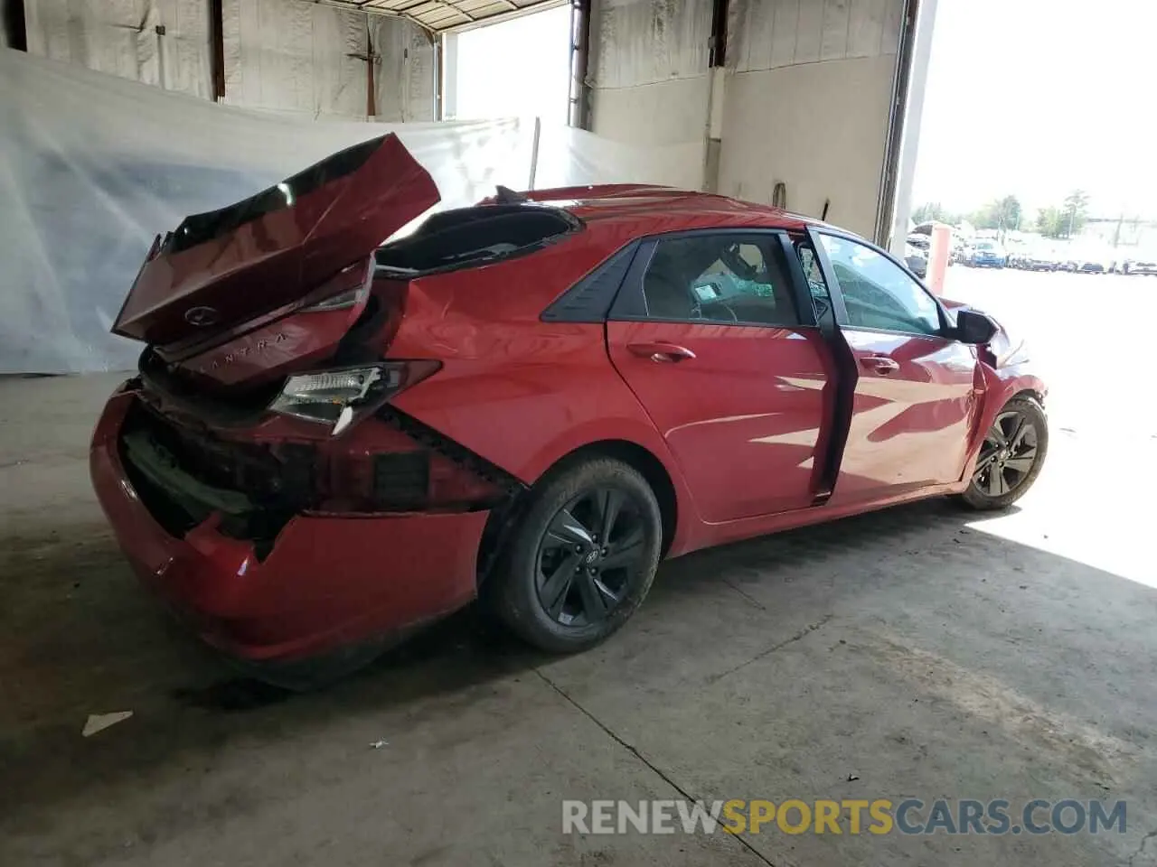 3 Photograph of a damaged car 5NPLS4AG4MH030153 HYUNDAI ELANTRA 2021