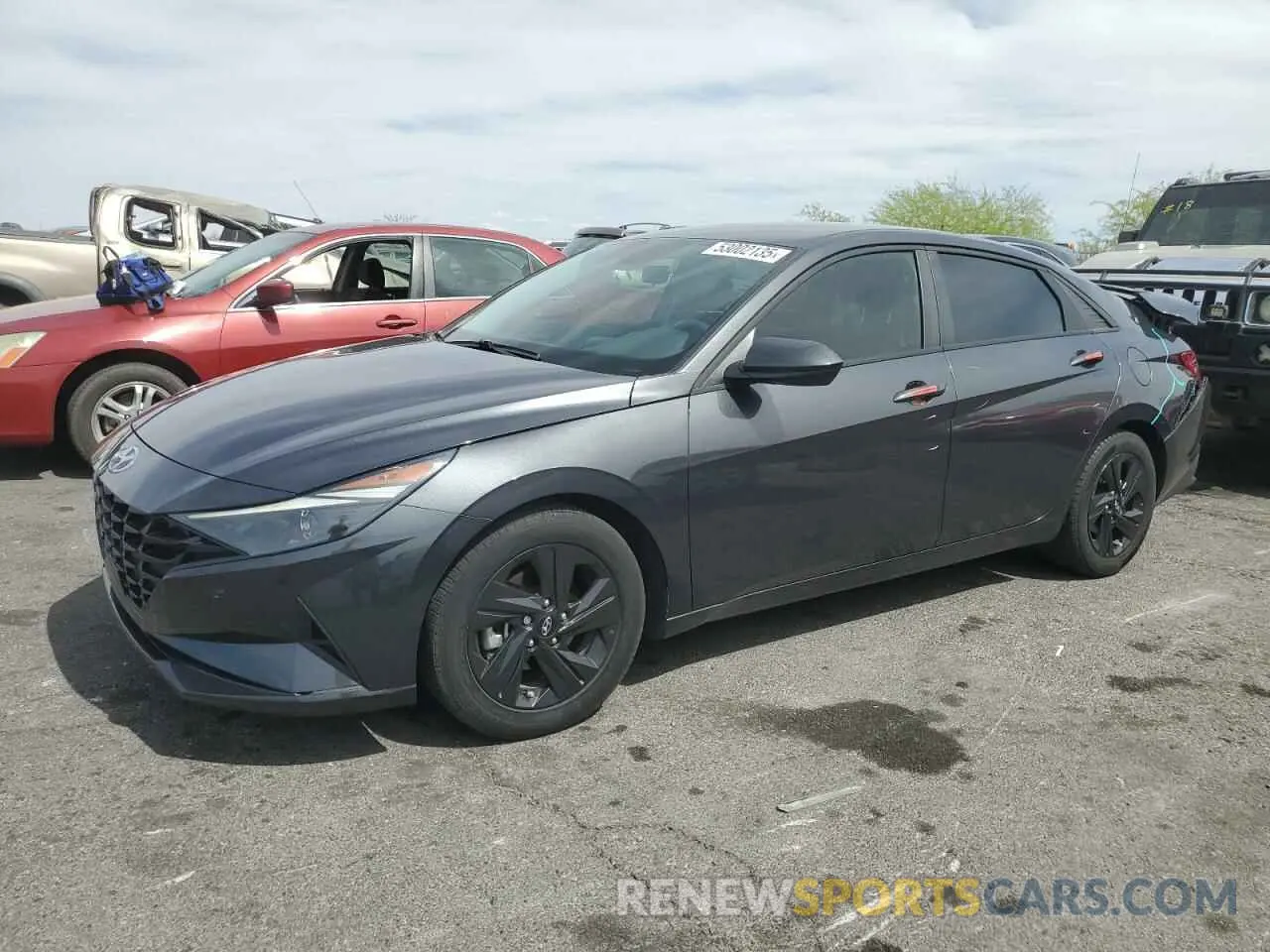 1 Photograph of a damaged car 5NPLS4AG5MH008291 HYUNDAI ELANTRA 2021