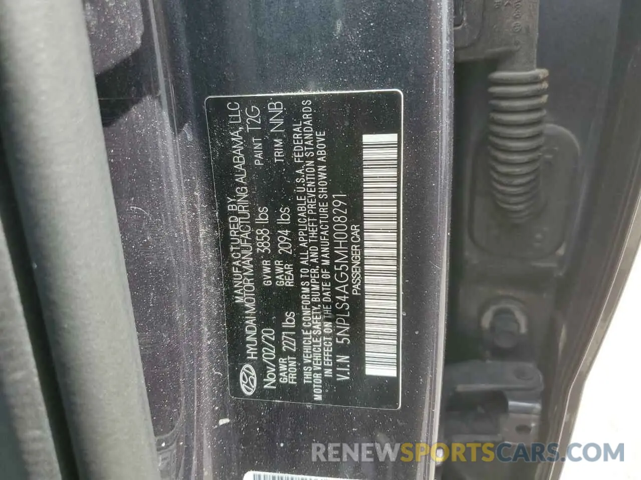 12 Photograph of a damaged car 5NPLS4AG5MH008291 HYUNDAI ELANTRA 2021