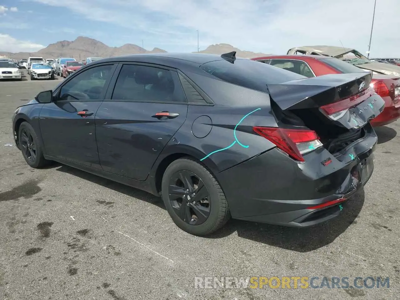 2 Photograph of a damaged car 5NPLS4AG5MH008291 HYUNDAI ELANTRA 2021