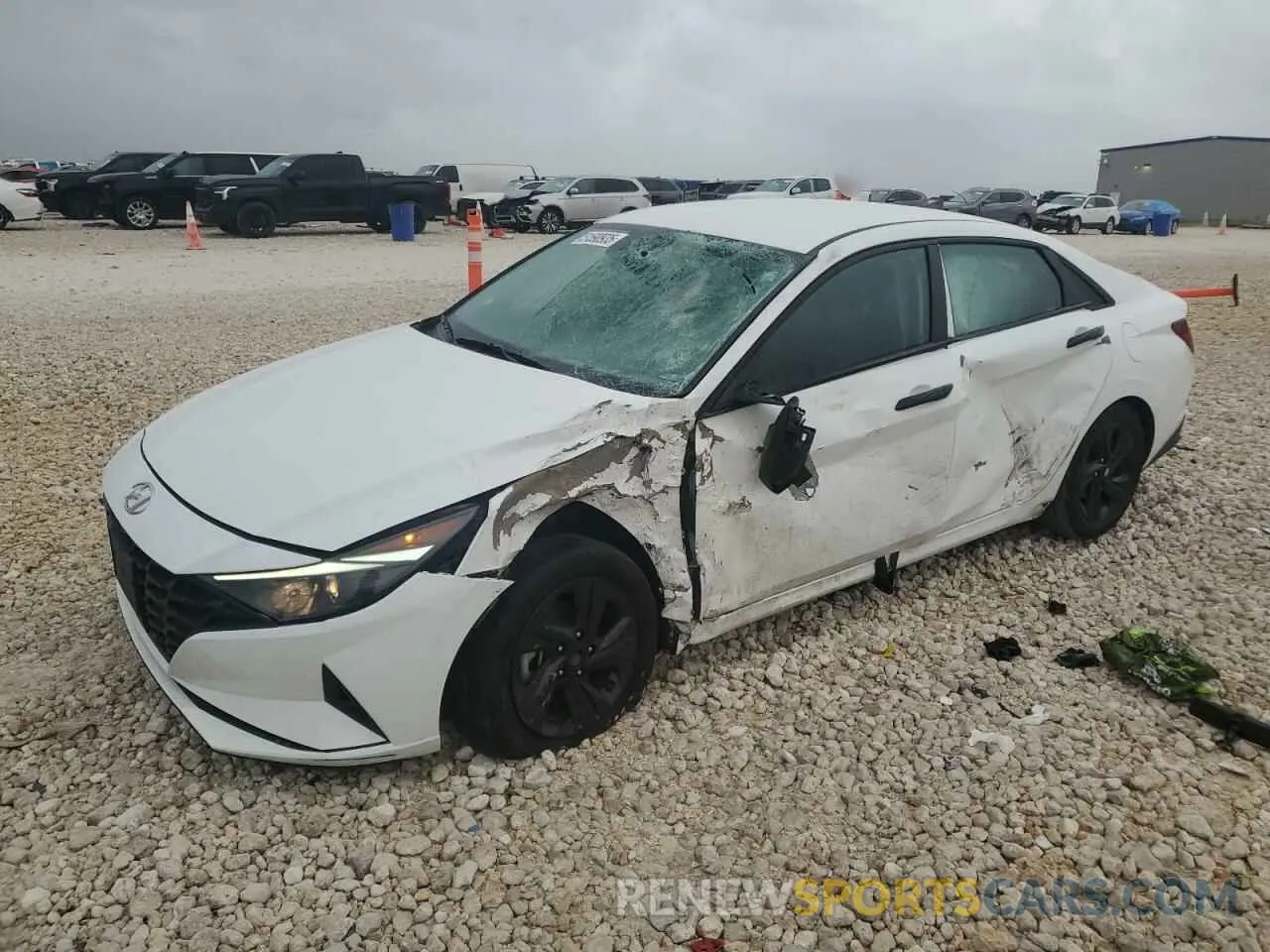 1 Photograph of a damaged car 5NPLS4AG5MH027343 HYUNDAI ELANTRA 2021