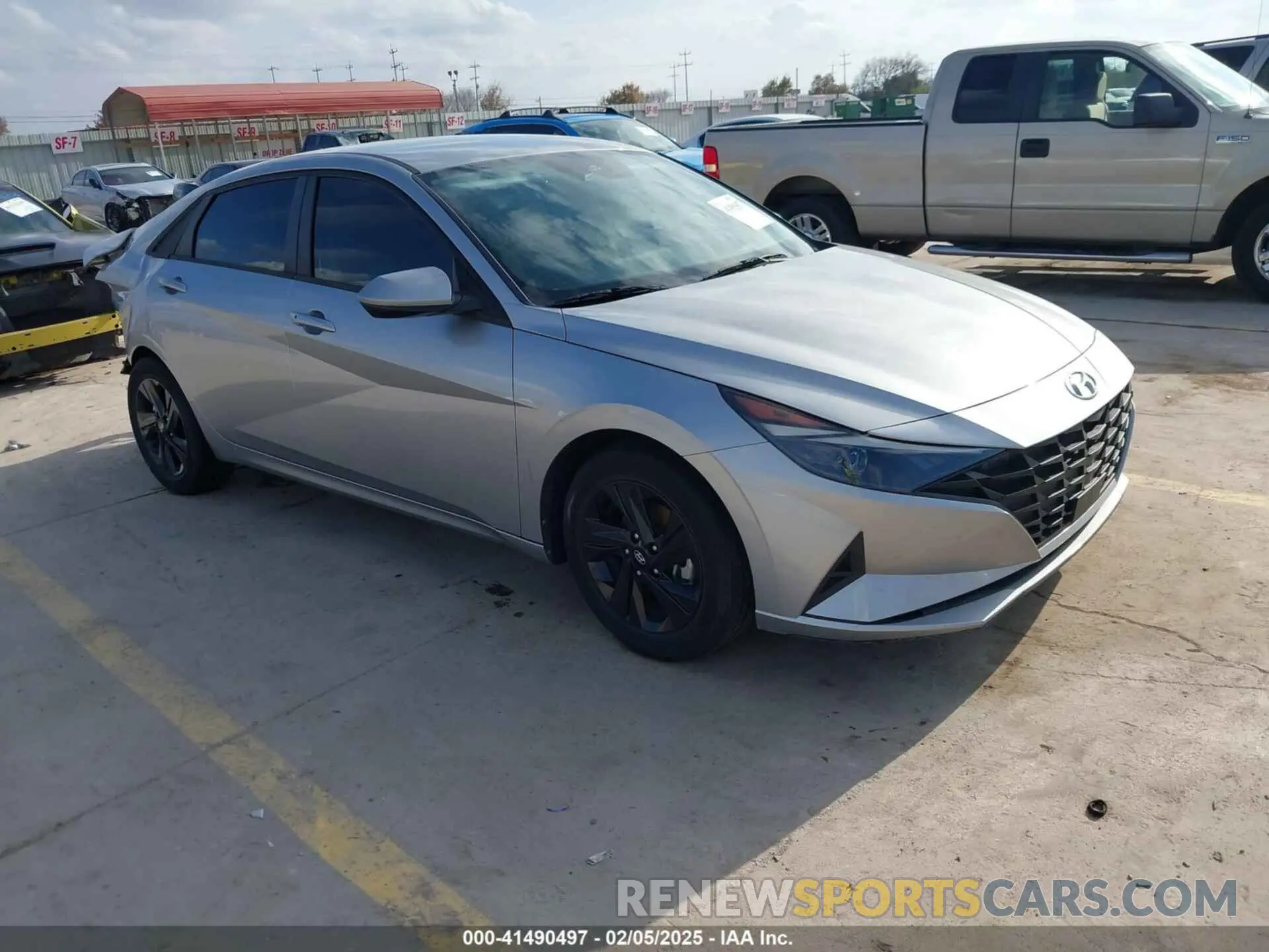 1 Photograph of a damaged car 5NPLS4AG5MH044224 HYUNDAI ELANTRA 2021