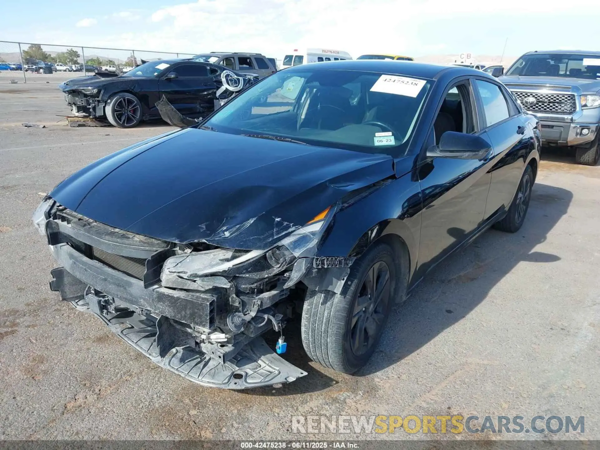 2 Photograph of a damaged car 5NPLS4AG6MH021132 HYUNDAI ELANTRA 2021