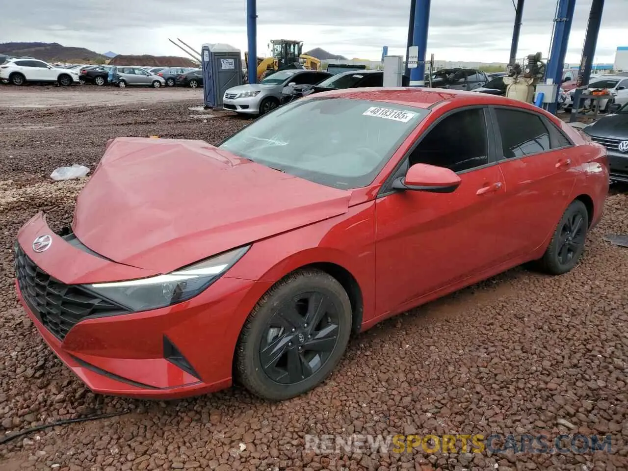 1 Photograph of a damaged car 5NPLS4AG6MH051408 HYUNDAI ELANTRA 2021