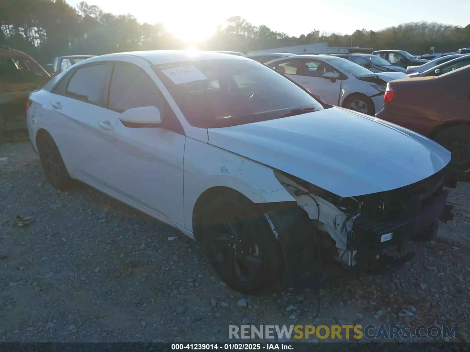 1 Photograph of a damaged car 5NPLS4AG7MH003495 HYUNDAI ELANTRA 2021