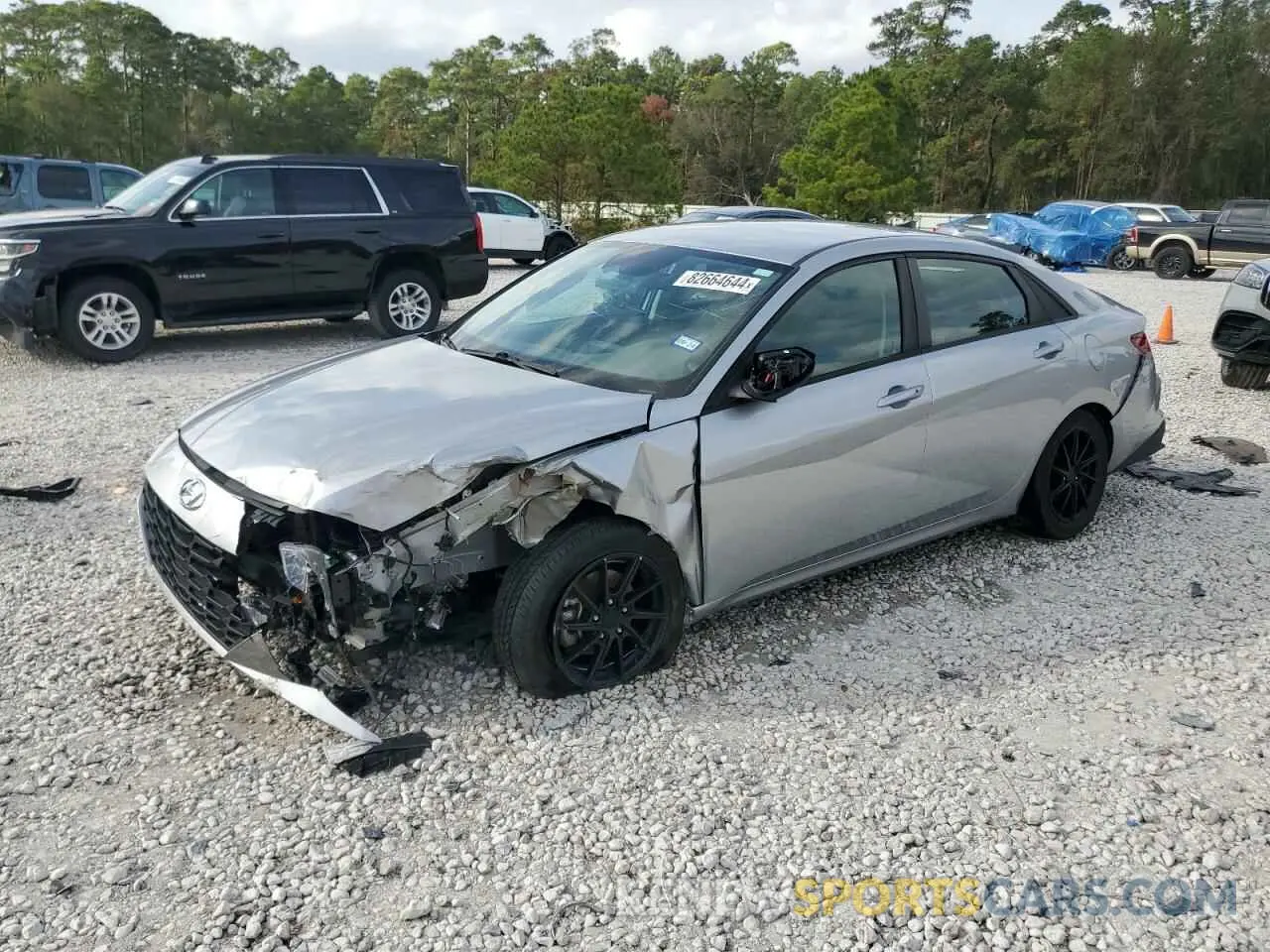1 Photograph of a damaged car 5NPLS4AG7MH009104 HYUNDAI ELANTRA 2021