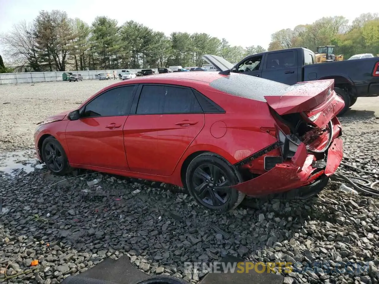 2 Photograph of a damaged car 5NPLS4AG7MH016800 HYUNDAI ELANTRA 2021