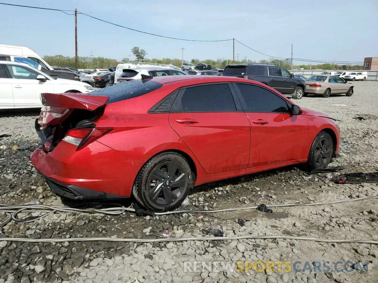 3 Photograph of a damaged car 5NPLS4AG7MH016800 HYUNDAI ELANTRA 2021