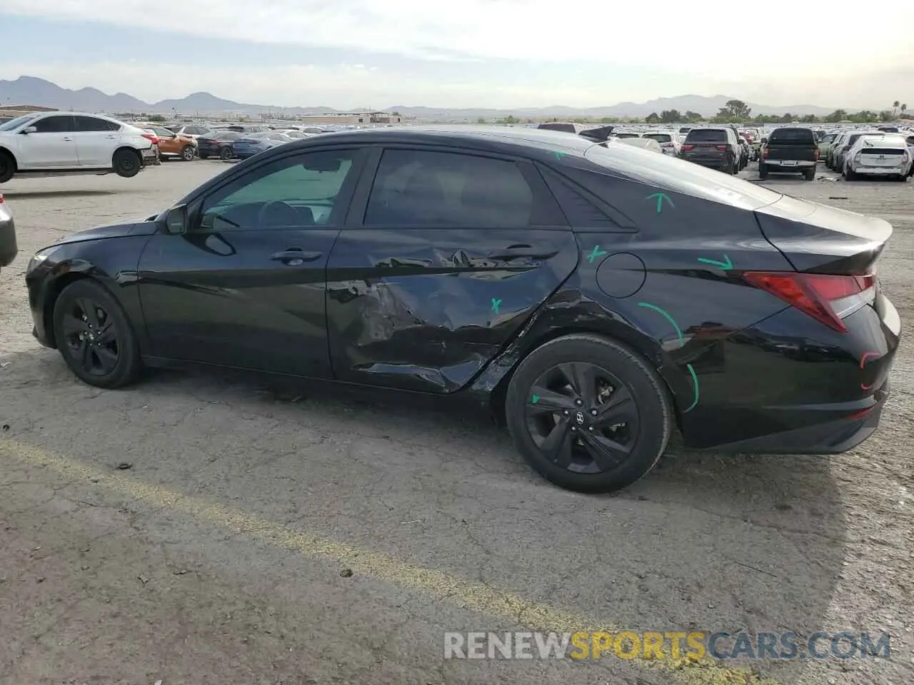 2 Photograph of a damaged car 5NPLS4AG7MH017638 HYUNDAI ELANTRA 2021