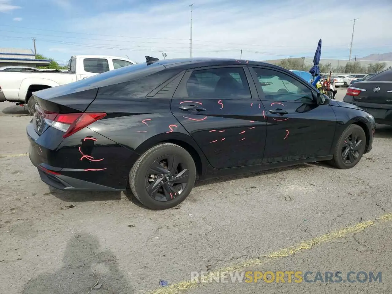 3 Photograph of a damaged car 5NPLS4AG7MH017638 HYUNDAI ELANTRA 2021