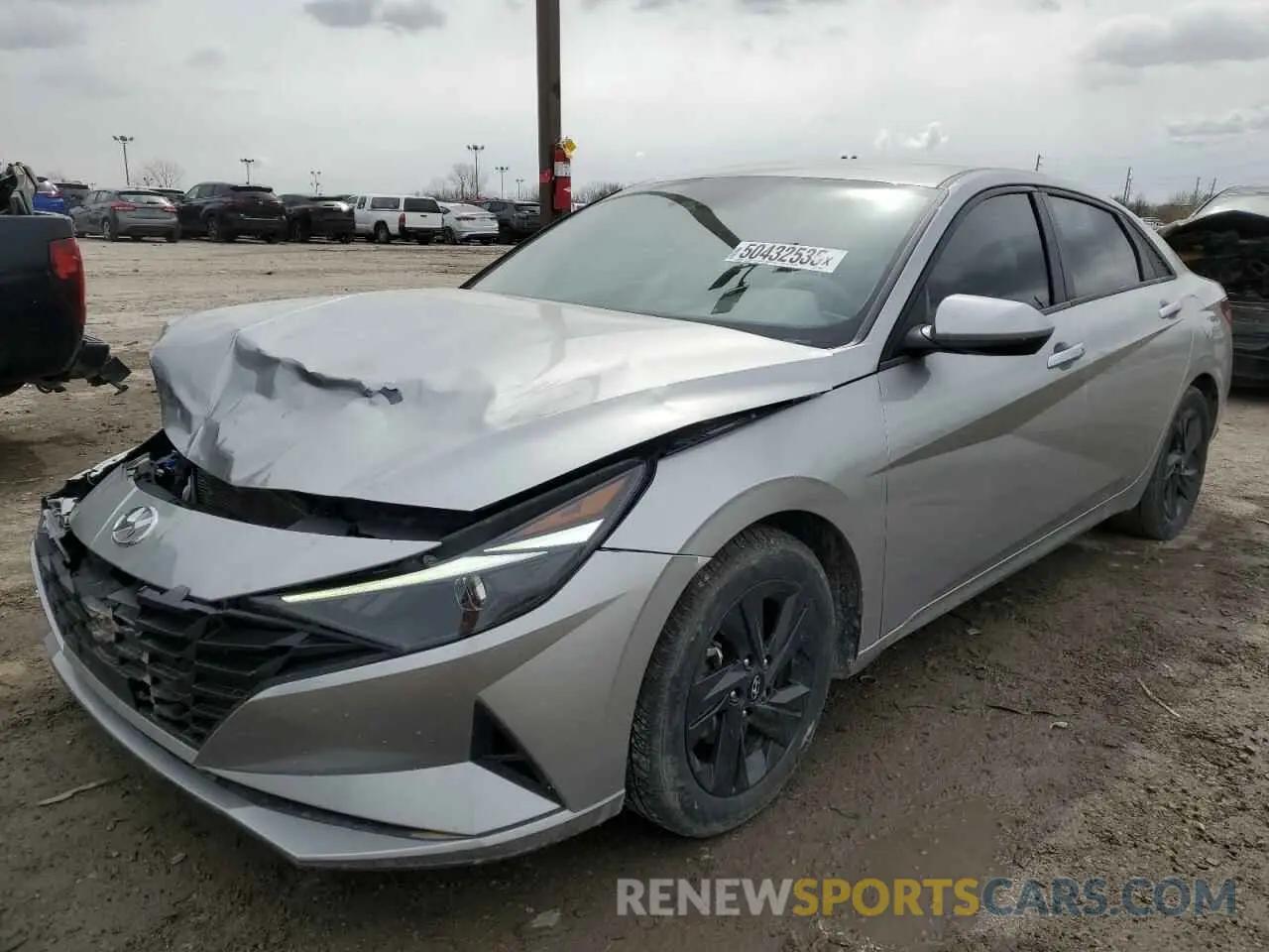 1 Photograph of a damaged car 5NPLS4AG7MH039378 HYUNDAI ELANTRA 2021