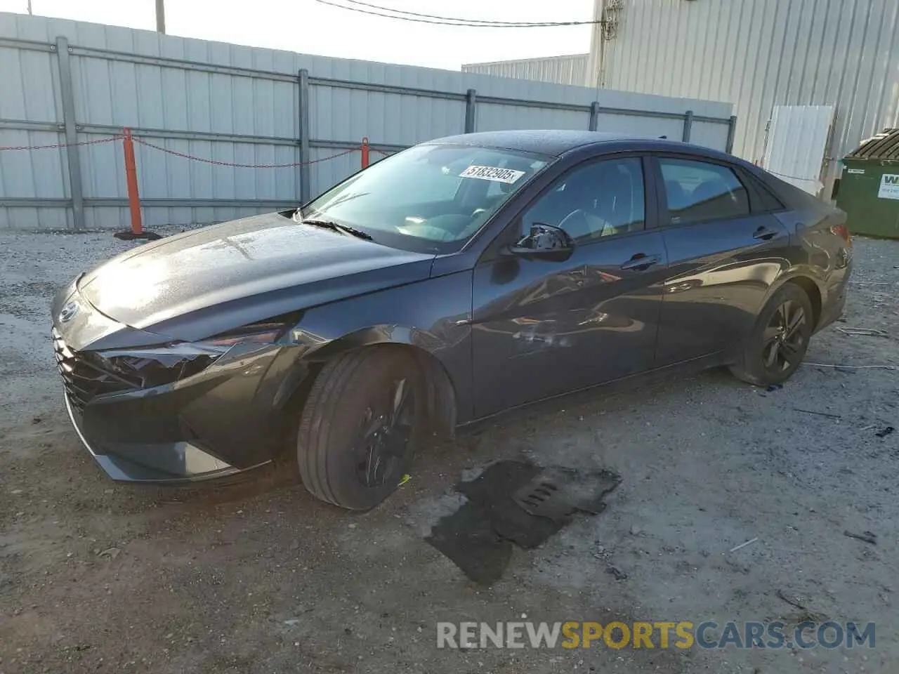 1 Photograph of a damaged car 5NPLS4AG8MH002369 HYUNDAI ELANTRA 2021