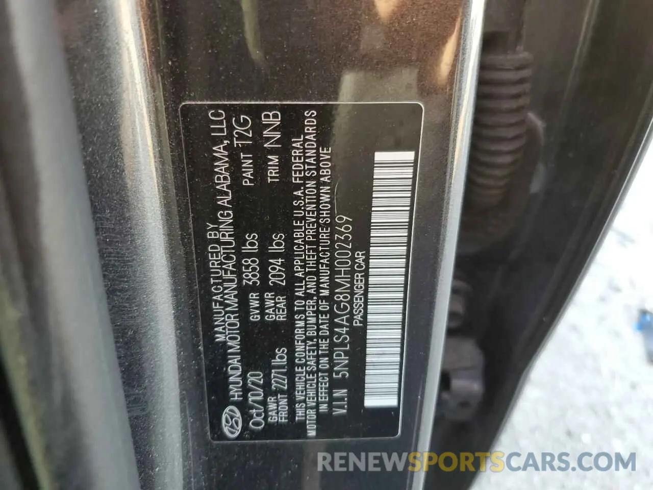 14 Photograph of a damaged car 5NPLS4AG8MH002369 HYUNDAI ELANTRA 2021