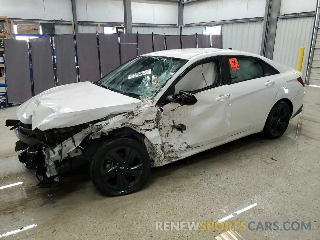 1 Photograph of a damaged car 5NPLS4AG8MH007488 HYUNDAI ELANTRA 2021
