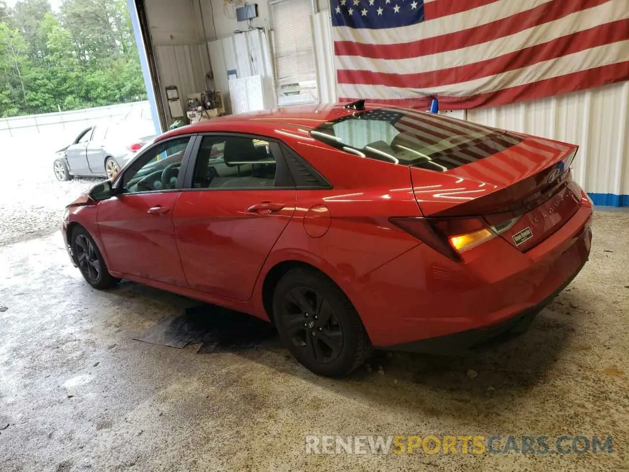 2 Photograph of a damaged car 5NPLS4AG8MH027806 HYUNDAI ELANTRA 2021