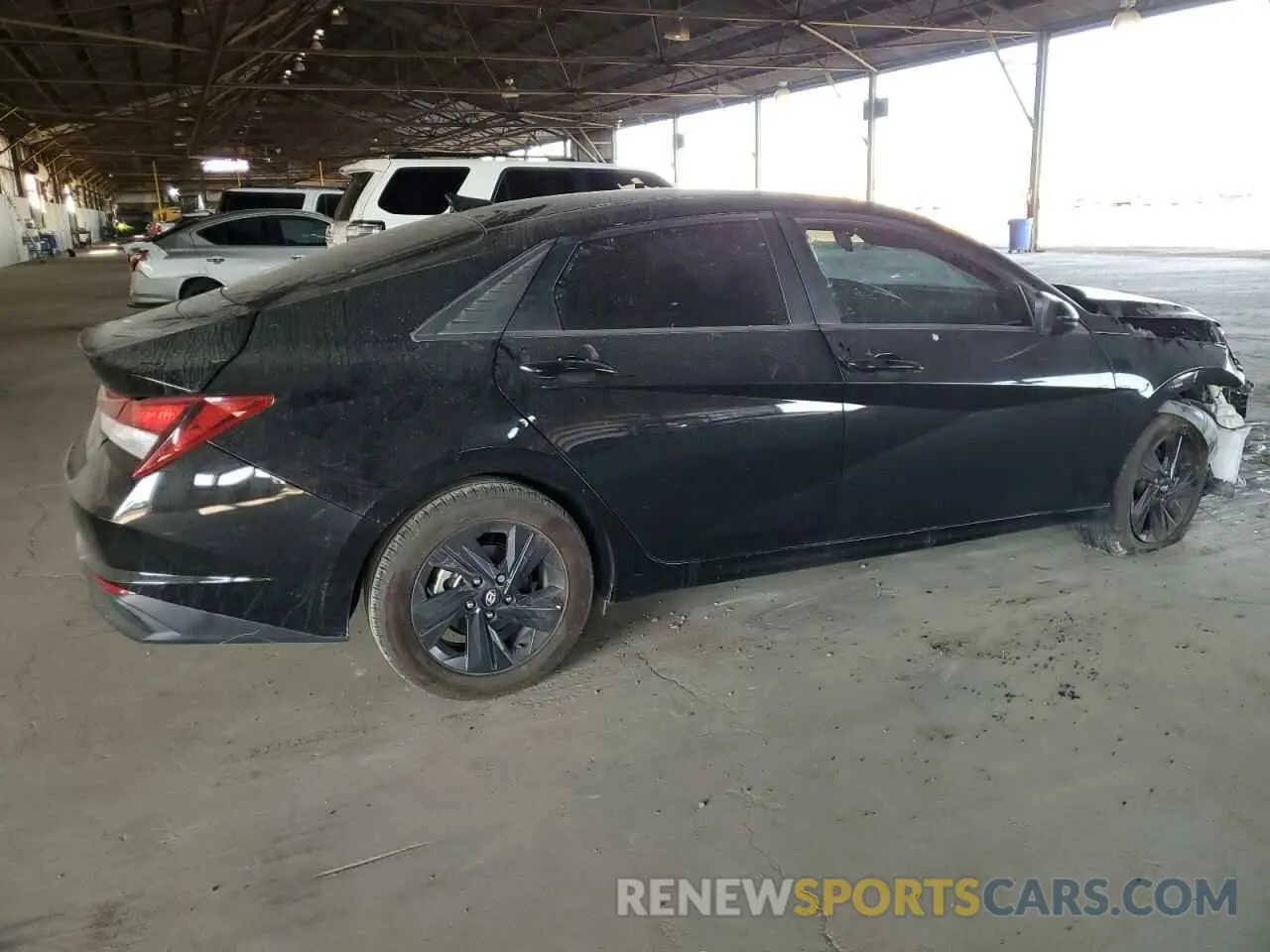 3 Photograph of a damaged car 5NPLS4AG8MH042256 HYUNDAI ELANTRA 2021