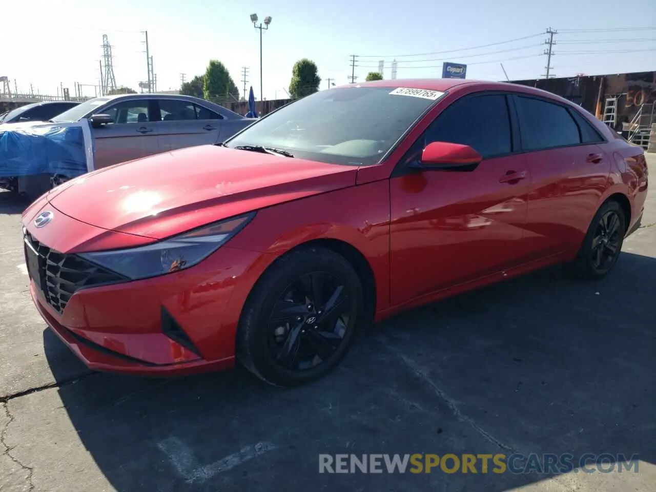 1 Photograph of a damaged car 5NPLS4AG9MH024560 HYUNDAI ELANTRA 2021