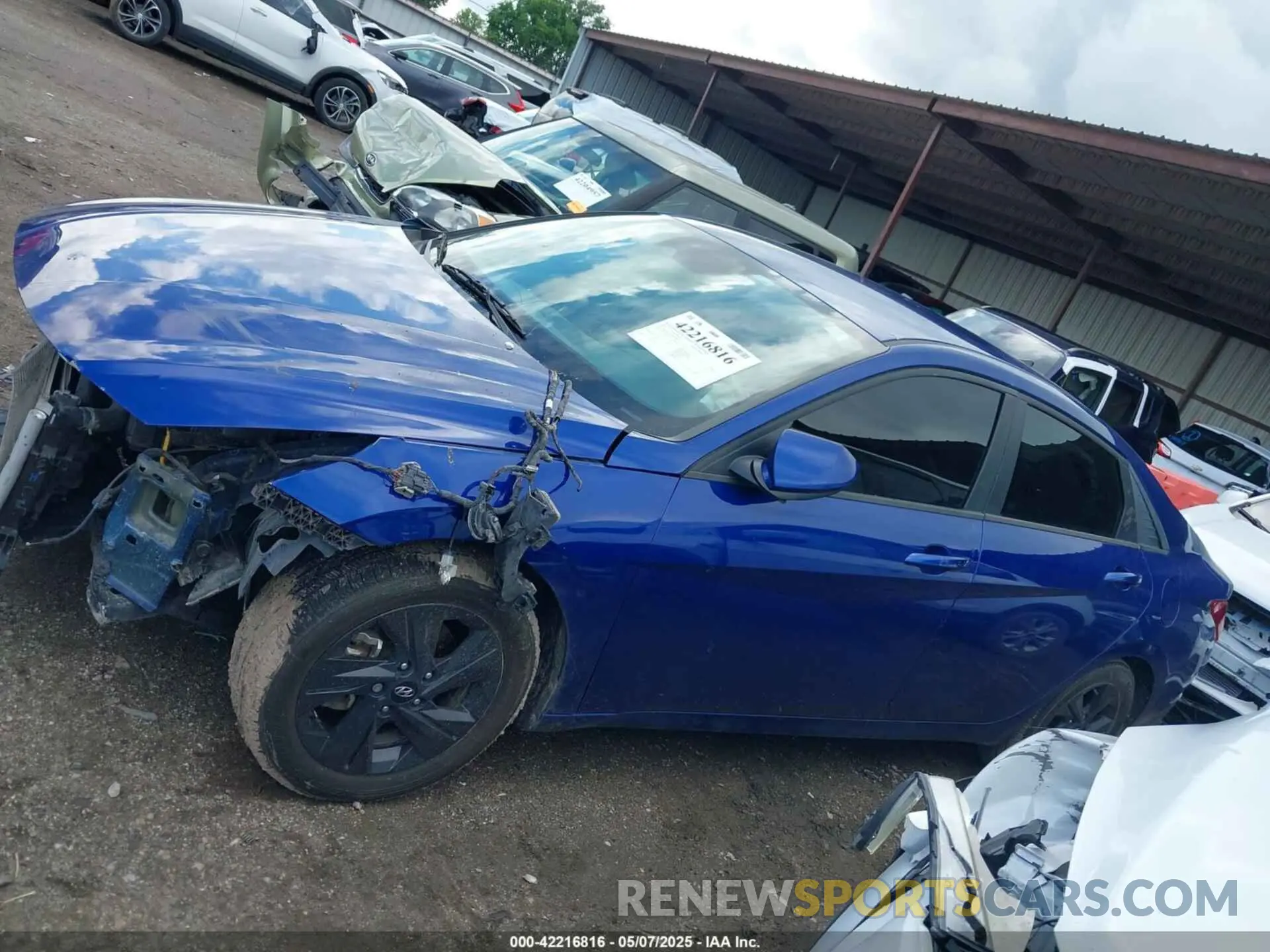 14 Photograph of a damaged car 5NPLS4AG9MH032206 HYUNDAI ELANTRA 2021