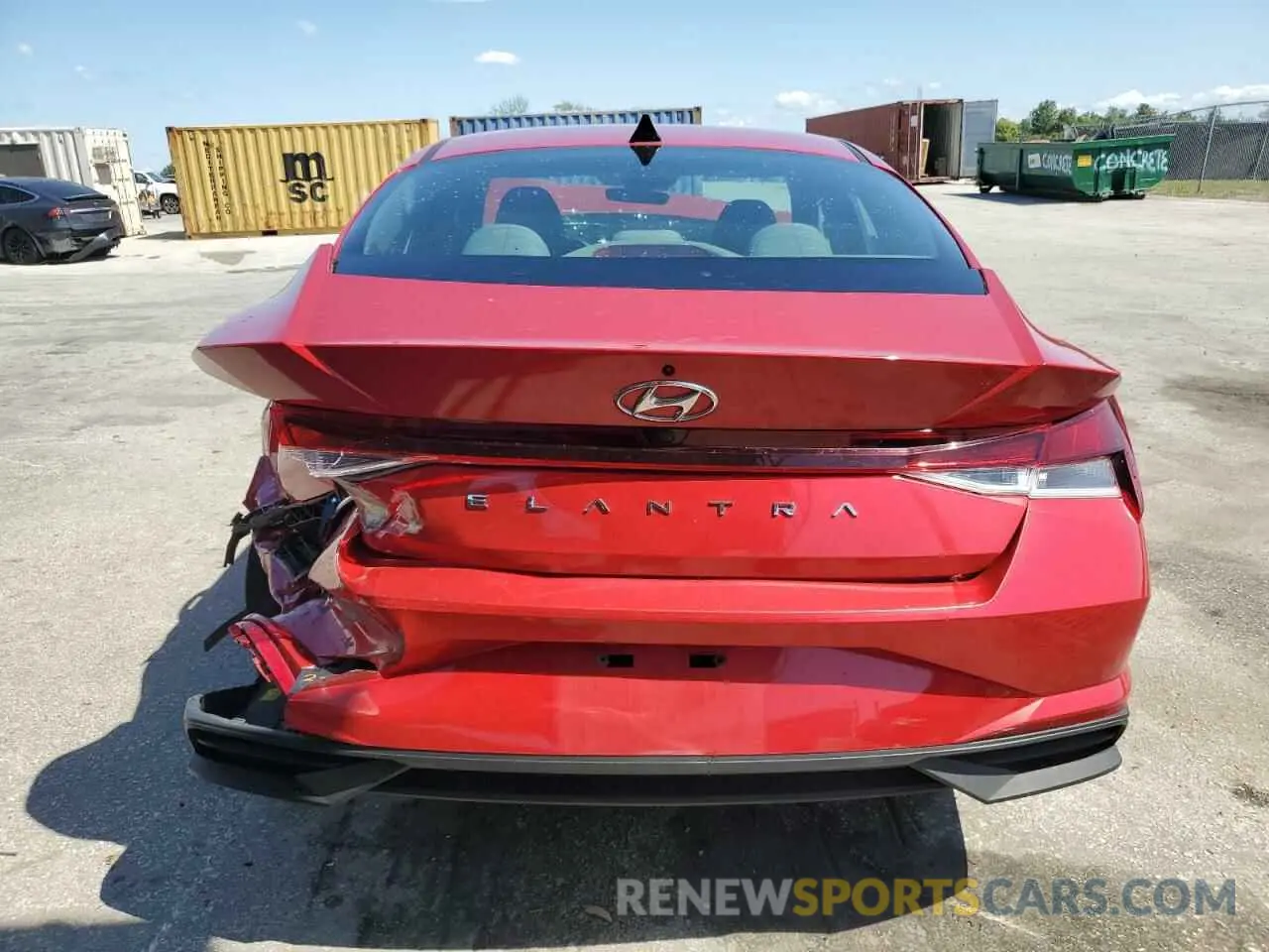 6 Photograph of a damaged car 5NPLS4AG9MH033274 HYUNDAI ELANTRA 2021