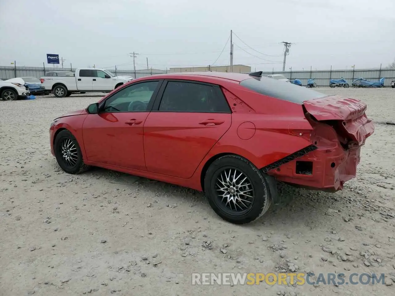 2 Photograph of a damaged car 5NPLS4AGXMH010523 HYUNDAI ELANTRA 2021