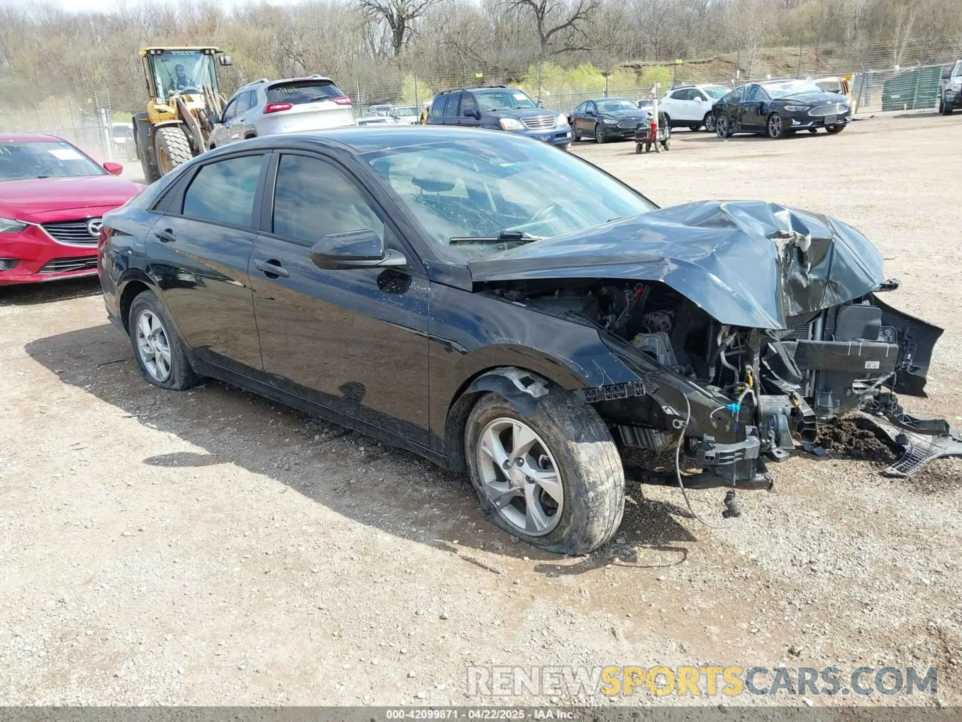 1 Photograph of a damaged car KMHLL4AG6MU072001 HYUNDAI ELANTRA 2021