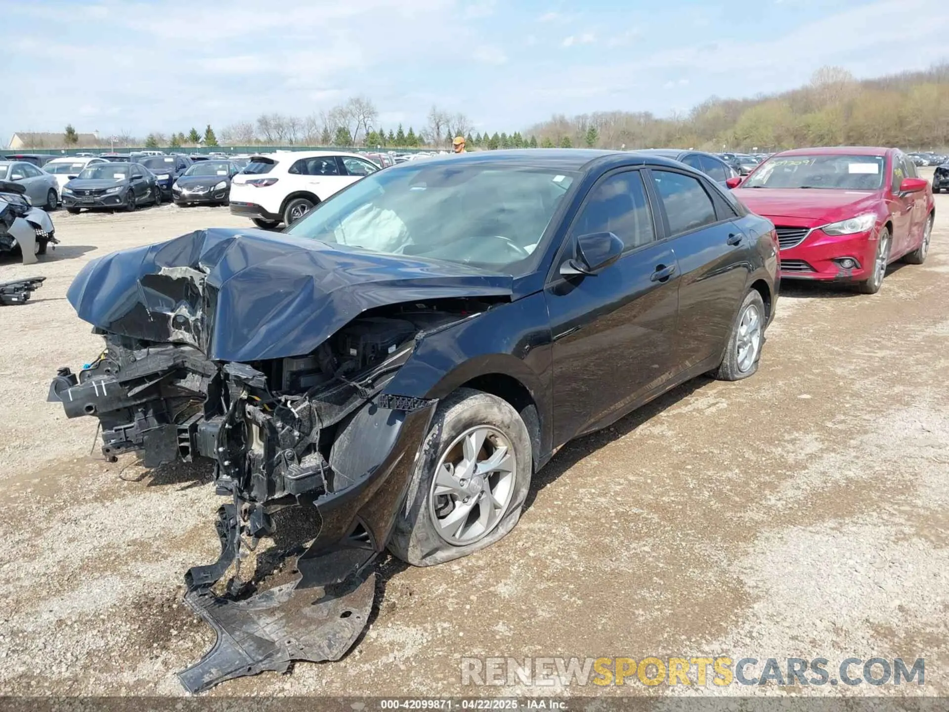 2 Photograph of a damaged car KMHLL4AG6MU072001 HYUNDAI ELANTRA 2021