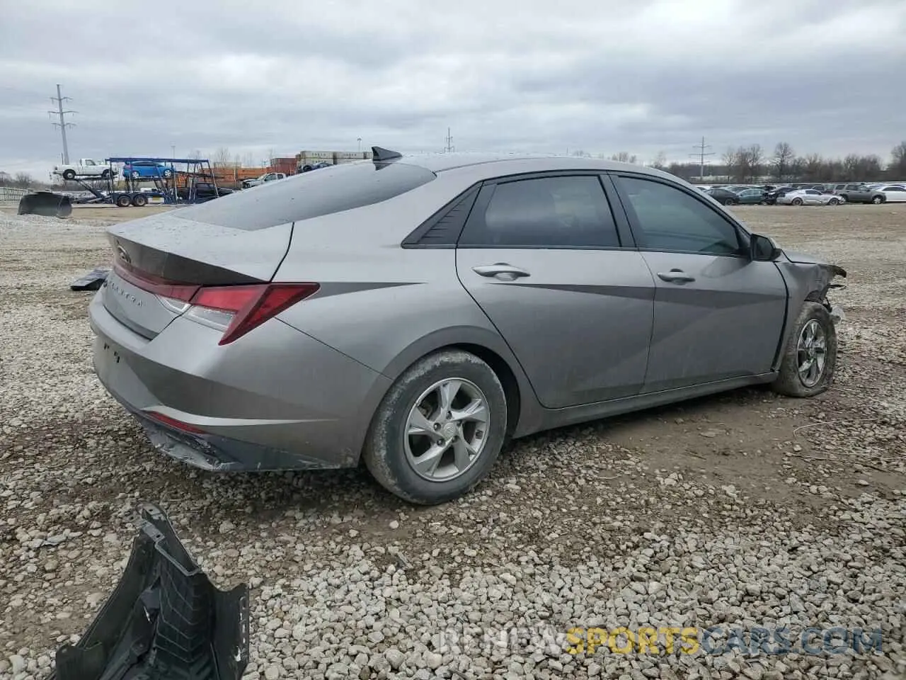 3 Photograph of a damaged car KMHLL4AG7MU069480 HYUNDAI ELANTRA 2021